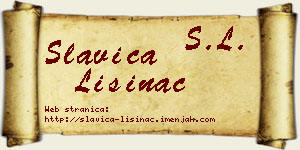 Slavica Lisinac vizit kartica